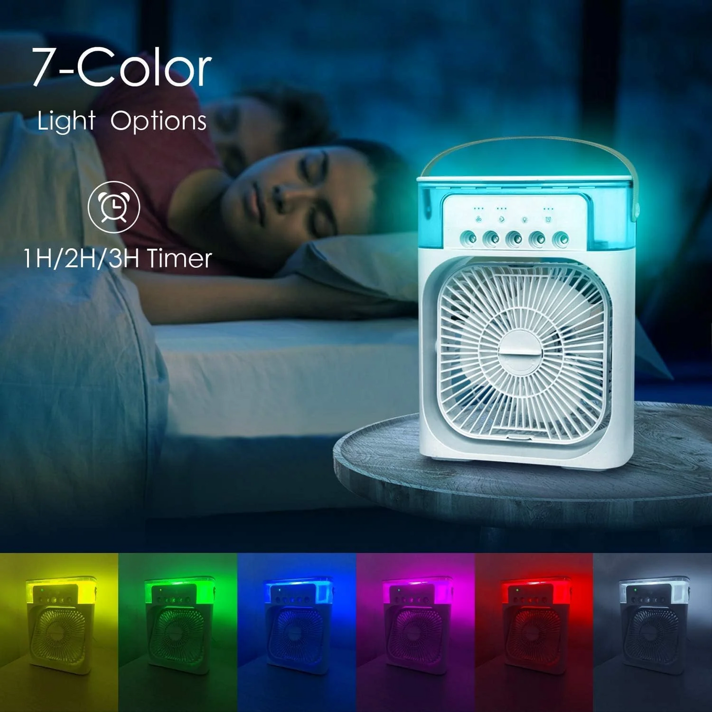 Imported 3-in-1 Ac Fan With Aroma & light