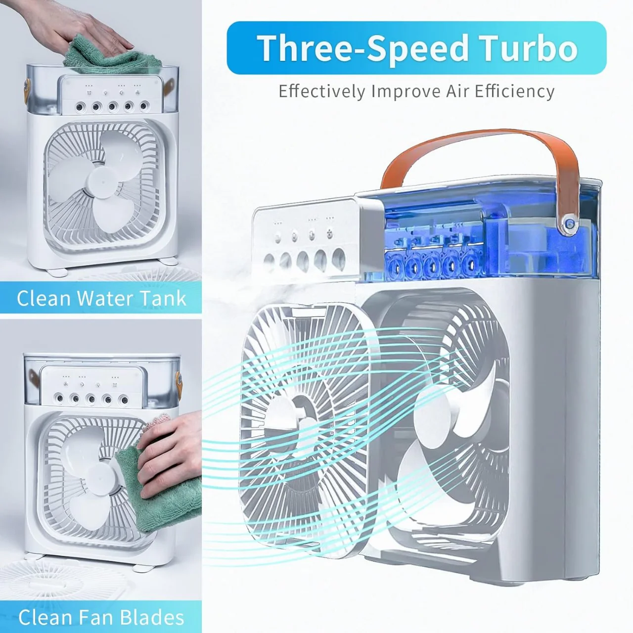 Imported 3-in-1 Ac Fan With Aroma & light